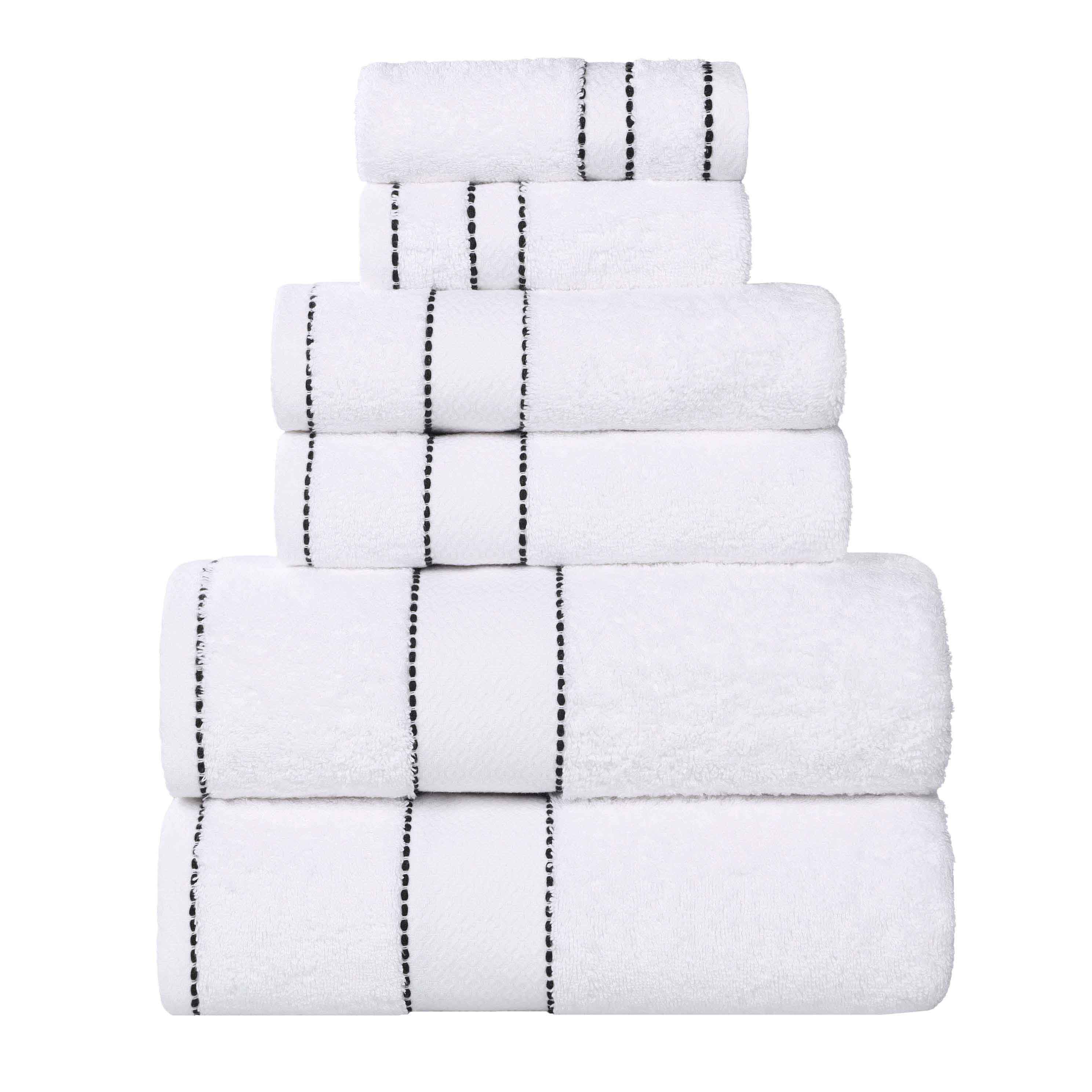 Niles Egyptian Giza Cotton Plush Heavyweight Soft 6 Piece Towel Set - Towel Set by Superior