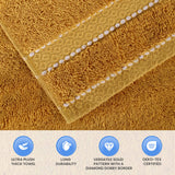 Niles Egyptian Giza Cotton Plush Thick Absorbent Bath Sheet Set of 2 - Bath Sheet by Superior