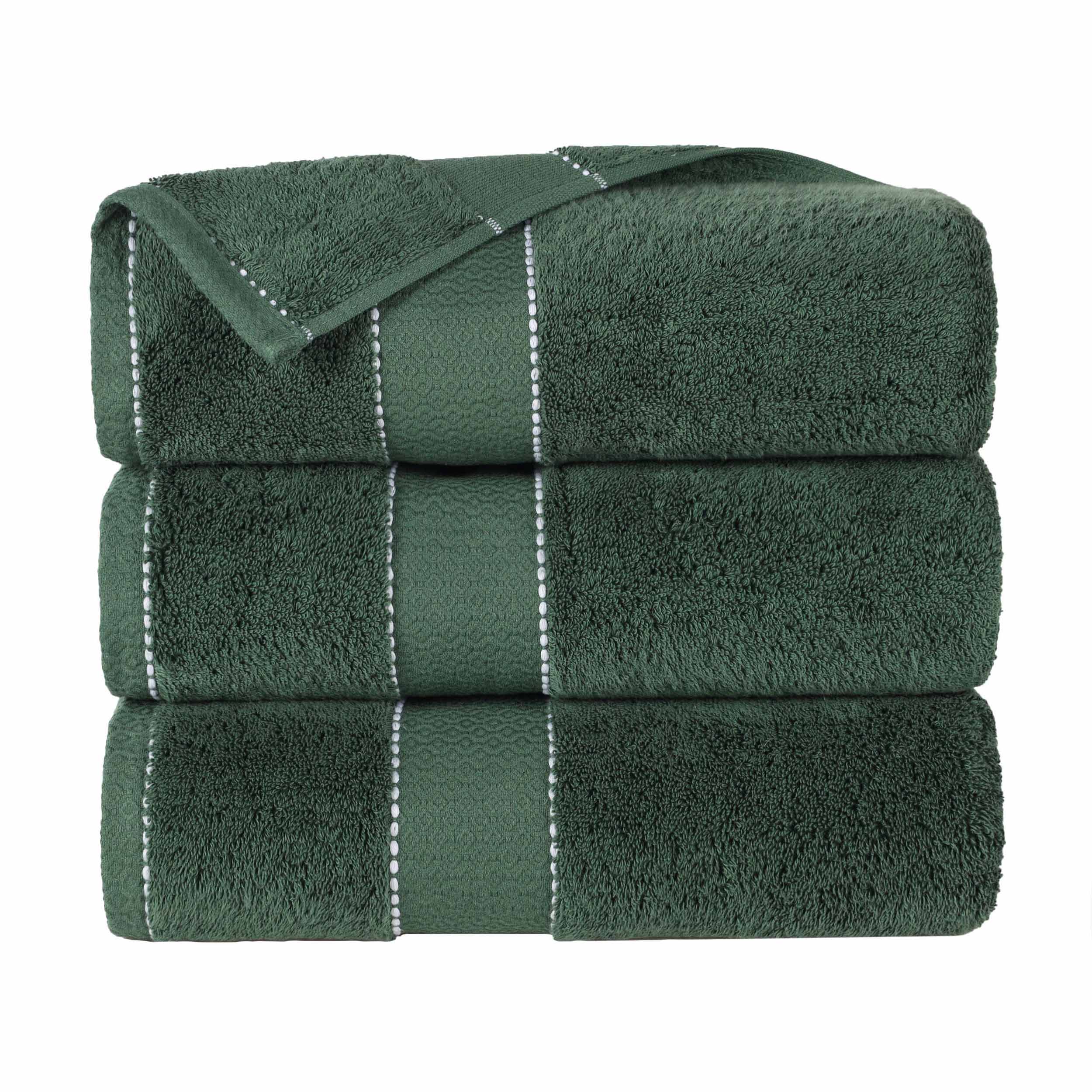 Niles Egyptian Giza Cotton Plush Thick Absorbent Bath Towel Set of 3 - Bath Towel by Superior