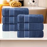 Niles Egyptian Giza Cotton Plush Thick Absorbent Hand Towel Set of 6 - Hand Towel by Superior