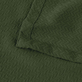 Nobel Cotton Textured Jacquard Chevron Lightweight Woven Blanket - Blanket by Superior