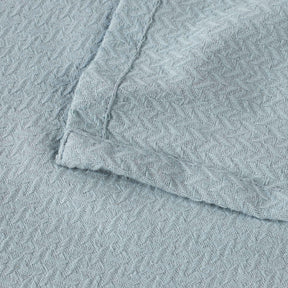 Nobel Cotton Textured Jacquard Chevron Lightweight Woven Blanket - Blanket by Superior