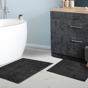 Non-Slip Washable Cotton 2 Piece Bath Rug Set - Bath Rugs by Superior