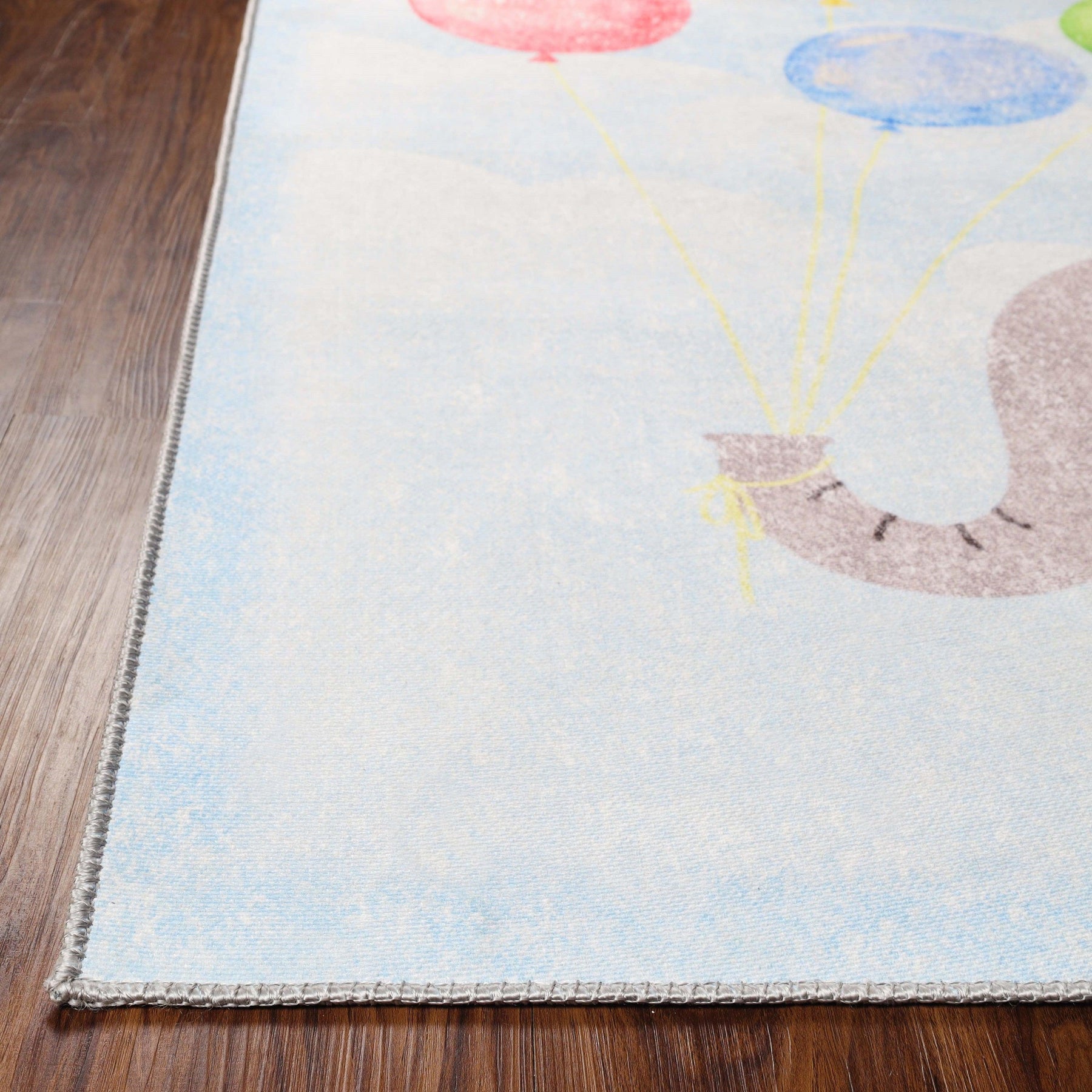 Nursery Elephant Anti-Skid Backing Indoor Area Rug - Rugs by Superior