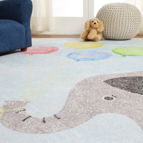 Nursery Elephant Anti-Skid Backing Indoor Area Rug - Rugs by Superior