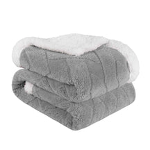 Nuuk Jacquard Lattice Fleece Plush Fluffy Sherpa Reversible Blanket - Blanket by Superior