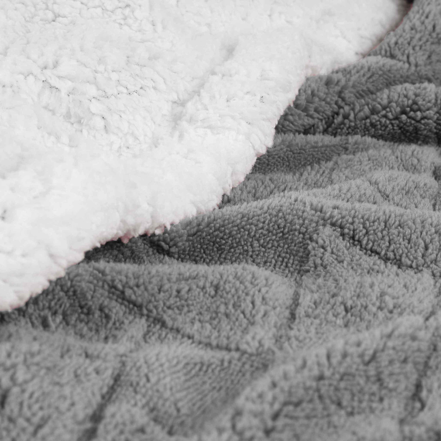 Nuuk Jacquard Lattice Fleece Plush Fluffy Sherpa Reversible Blanket - Blanket by Superior