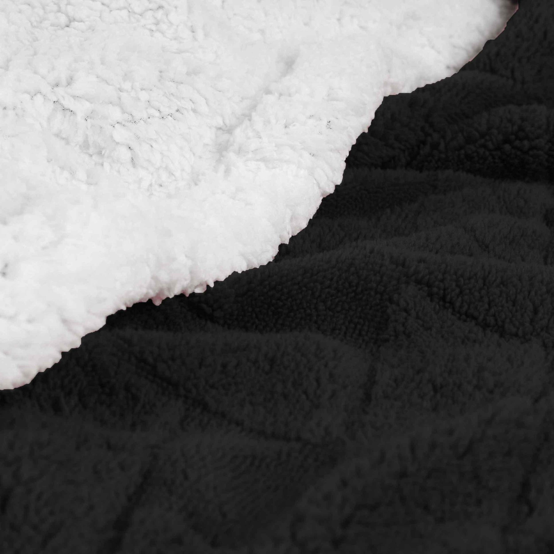 Nuuk Jacquard Lattice Fleece Plush Fluffy Sherpa Reversible Blanket - Blanket by Superior