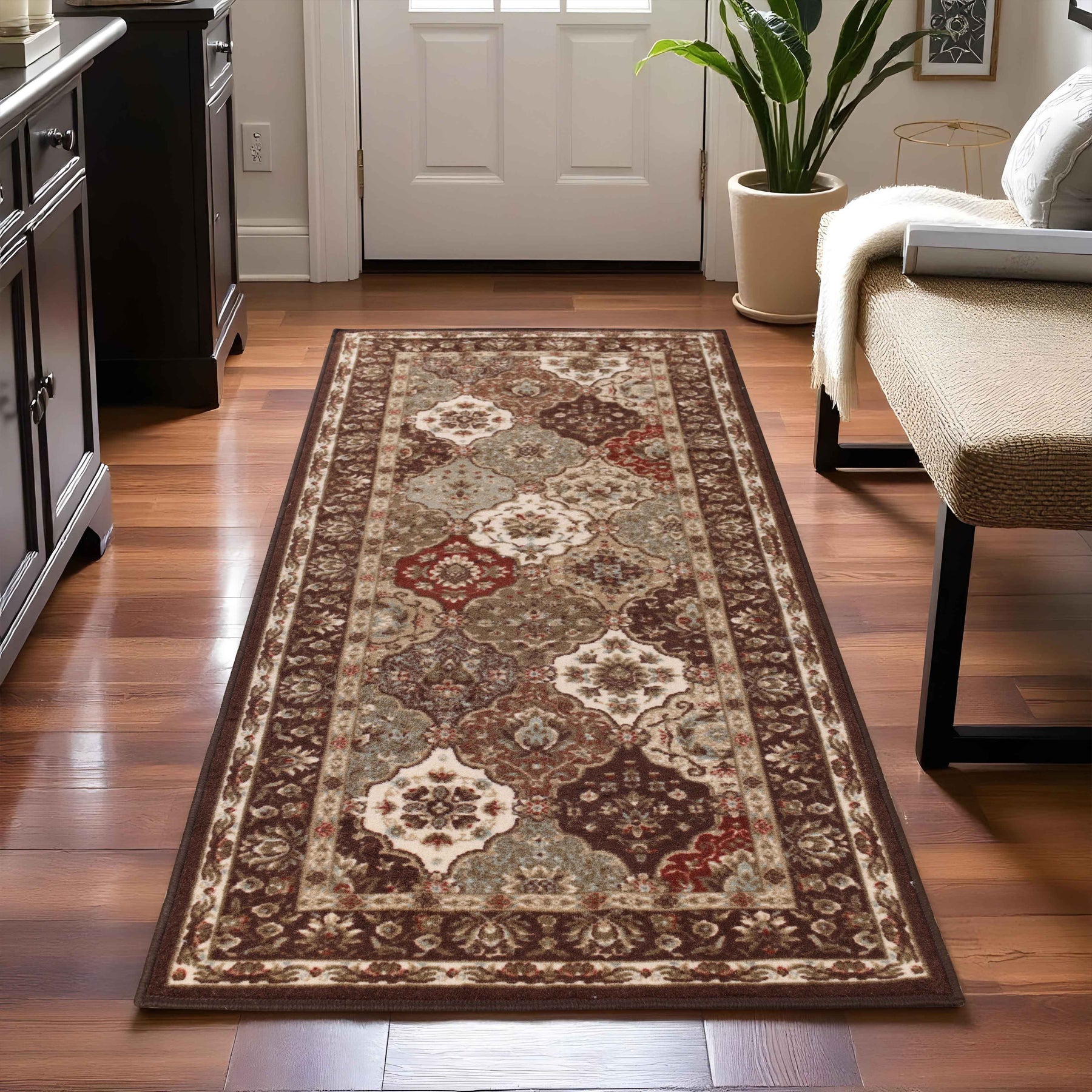 Palmyra Traditional Floral Medallion Indoor Area Rug Or Runner Rug - Rugs by Superior