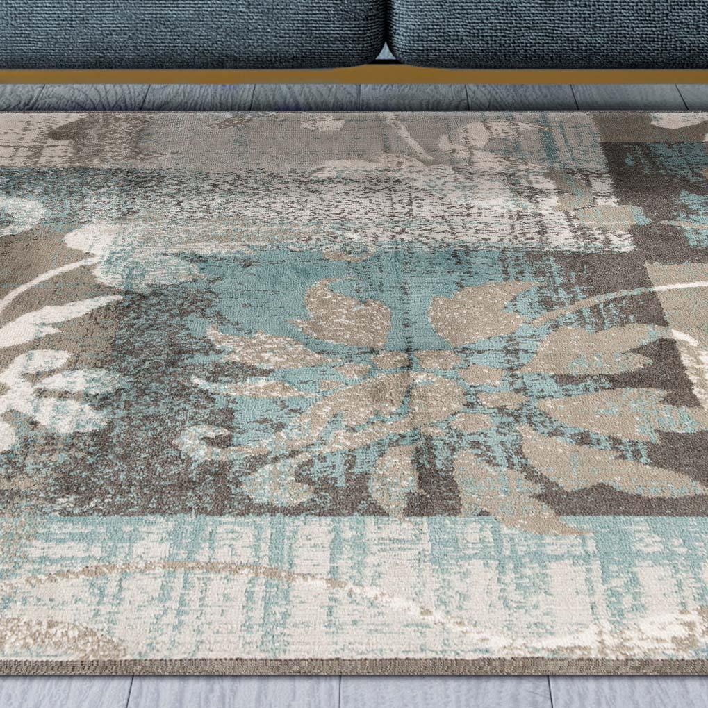 Pastiche Contemporary Floral Patchwork Indoor Area Rug or Runner - Rugs by Superior