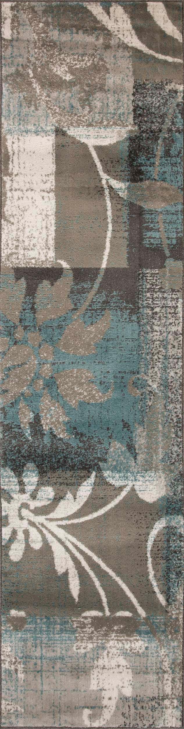 Pastiche Contemporary Floral Patchwork Indoor Area Rug or Runner - Rugs by Superior