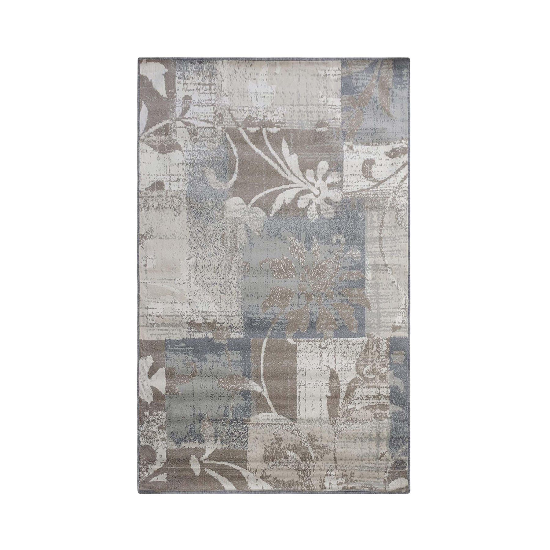 Pastiche Contemporary Floral Patchwork Indoor Area Rug or Runner - Rugs by Superior