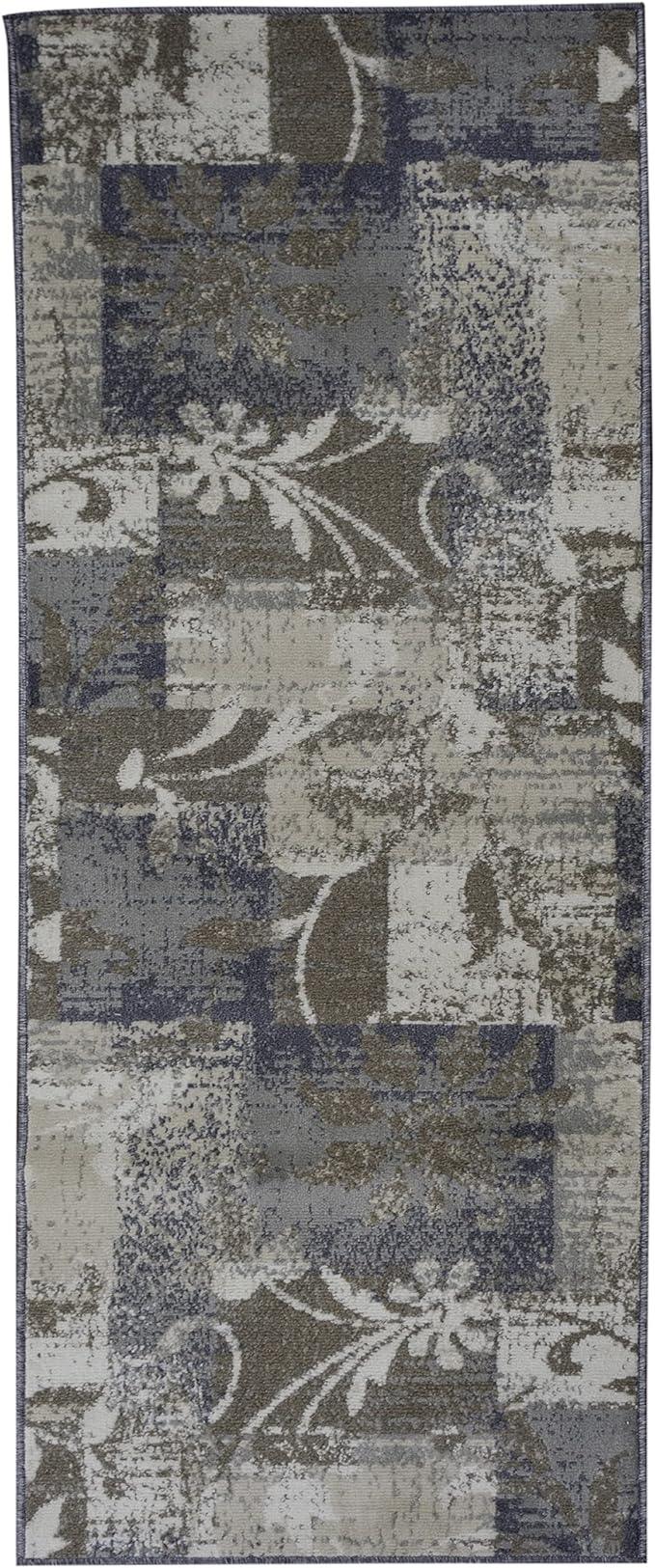 Pastiche Contemporary Floral Patchwork Indoor Area Rug or Runner - Rugs by Superior