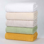 Playa Zero Twist Cotton Solid Waffle Textured 12 Piece Towel Set - Towel Set by Superior