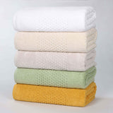 Playa Zero Twist Cotton Solid Waffle Textured 12 Piece Towel Set - Towel Set by Superior