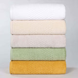 Playa Zero Twist Cotton Solid Waffle Textured 6 Piece Towel Set - Towel Set by Superior