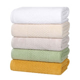 Playa Zero Twist Cotton Solid Waffle Textured 6 Piece Towel Set - Towel Set by Superior