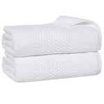 Playa Zero Twist Cotton Solid Waffle Textured Bath Sheets, Set of 2 - Bath Sheet by Superior