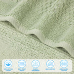 Playa Zero Twist Cotton Solid Waffle Textured Face Towels, Set of 12 - Face Towel by Superior