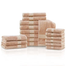 Rayon from Bamboo Cotton Blend Luxury Assorted 18 Piece Towel Set - Towel Set by Superior