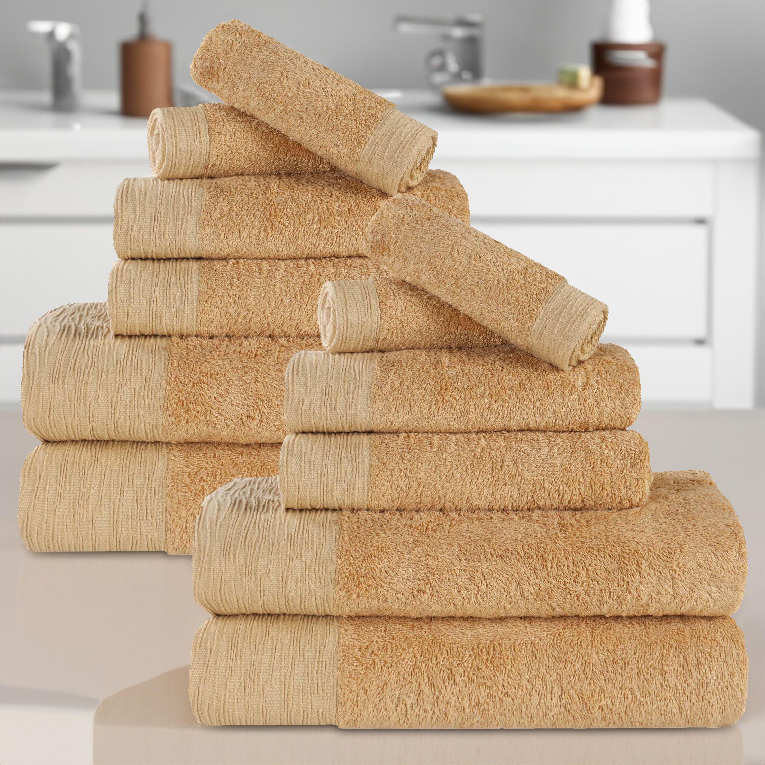 Rayon from Bamboo Eco-Friendly Fluffy Soft Solid 12 Piece Towel Set - Towel Set by Superior