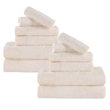 Rayon from Bamboo Eco-Friendly Fluffy Soft Solid 12 Piece Towel Set - Towel Set by Superior