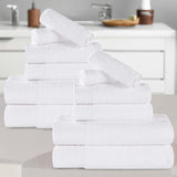 Rayon from Bamboo Eco-Friendly Fluffy Soft Solid 12 Piece Towel Set - Towel Set by Superior