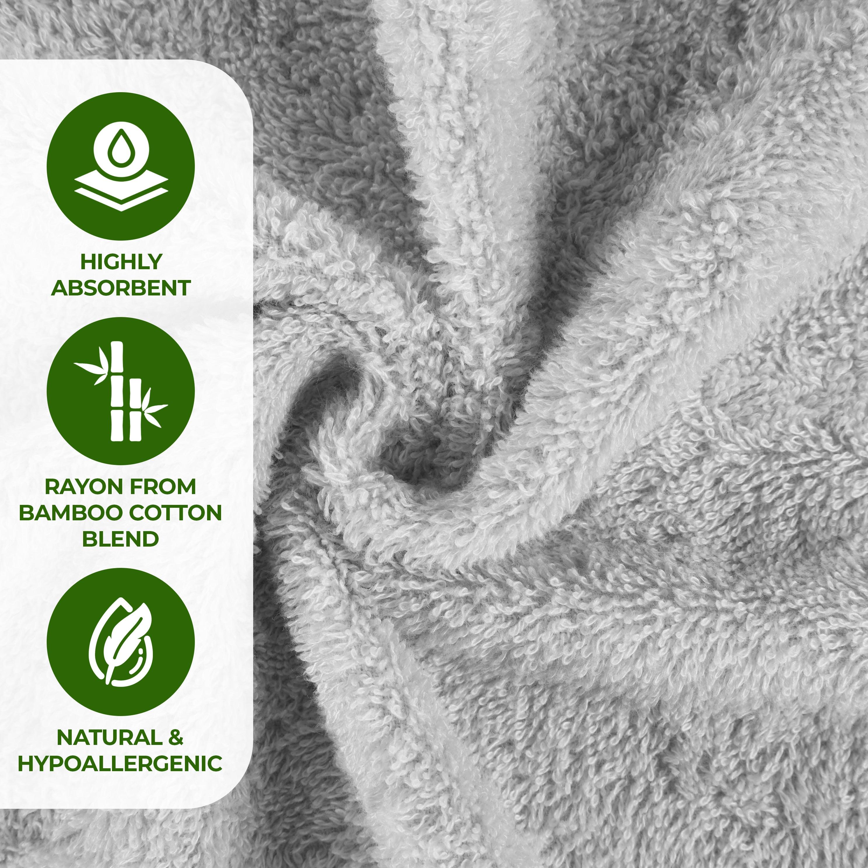 Rayon from Bamboo Eco-Friendly Fluffy Soft Solid 3 Piece Towel Set - Towel Set by Superior