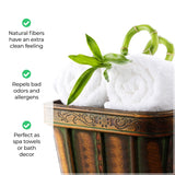 Rayon from Bamboo Eco-Friendly Fluffy Soft Solid 3 Piece Towel Set - Towel Set by Superior