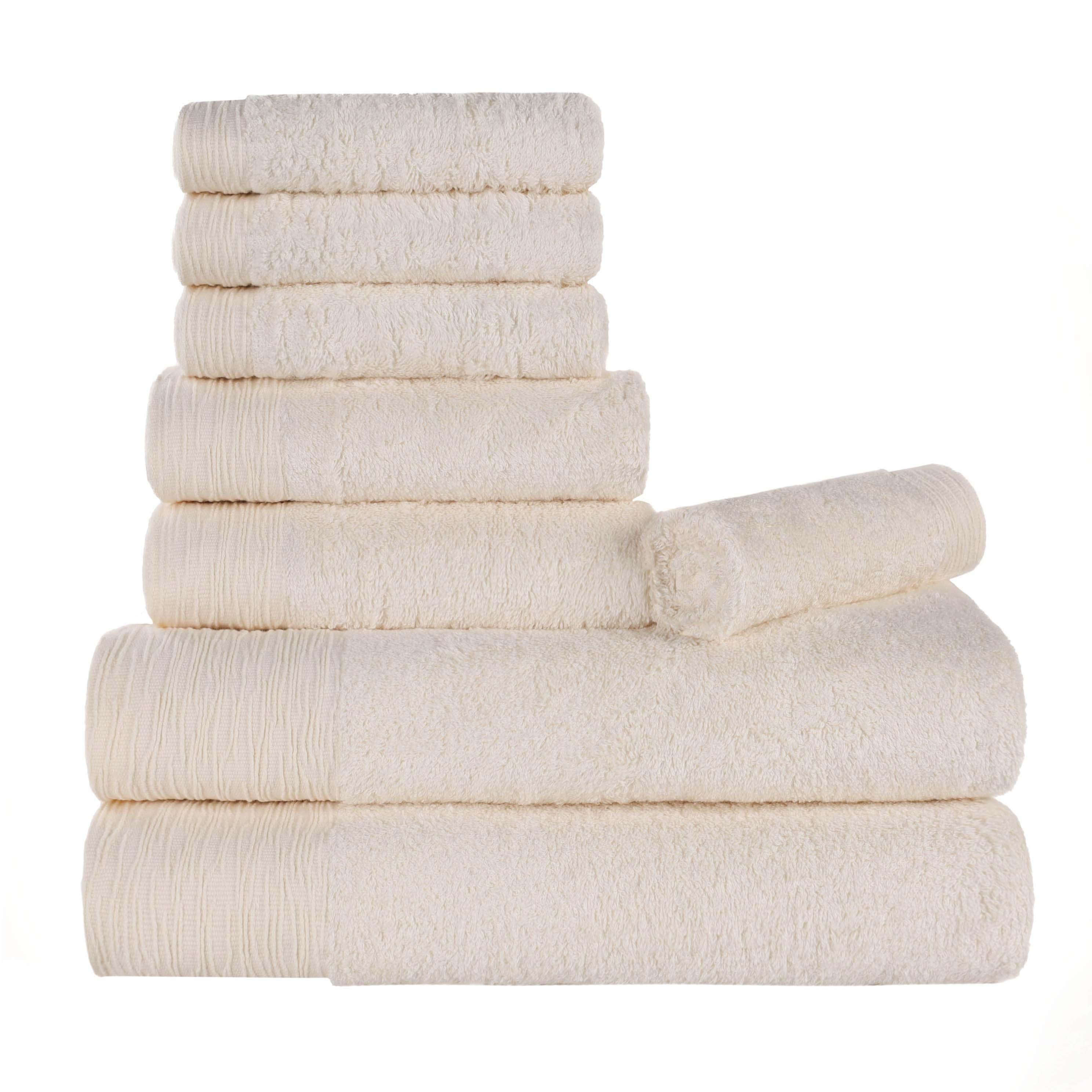 Rayon from Bamboo Eco-Friendly Fluffy Soft Solid 8 Piece Towel Set - Towel Set by Superior