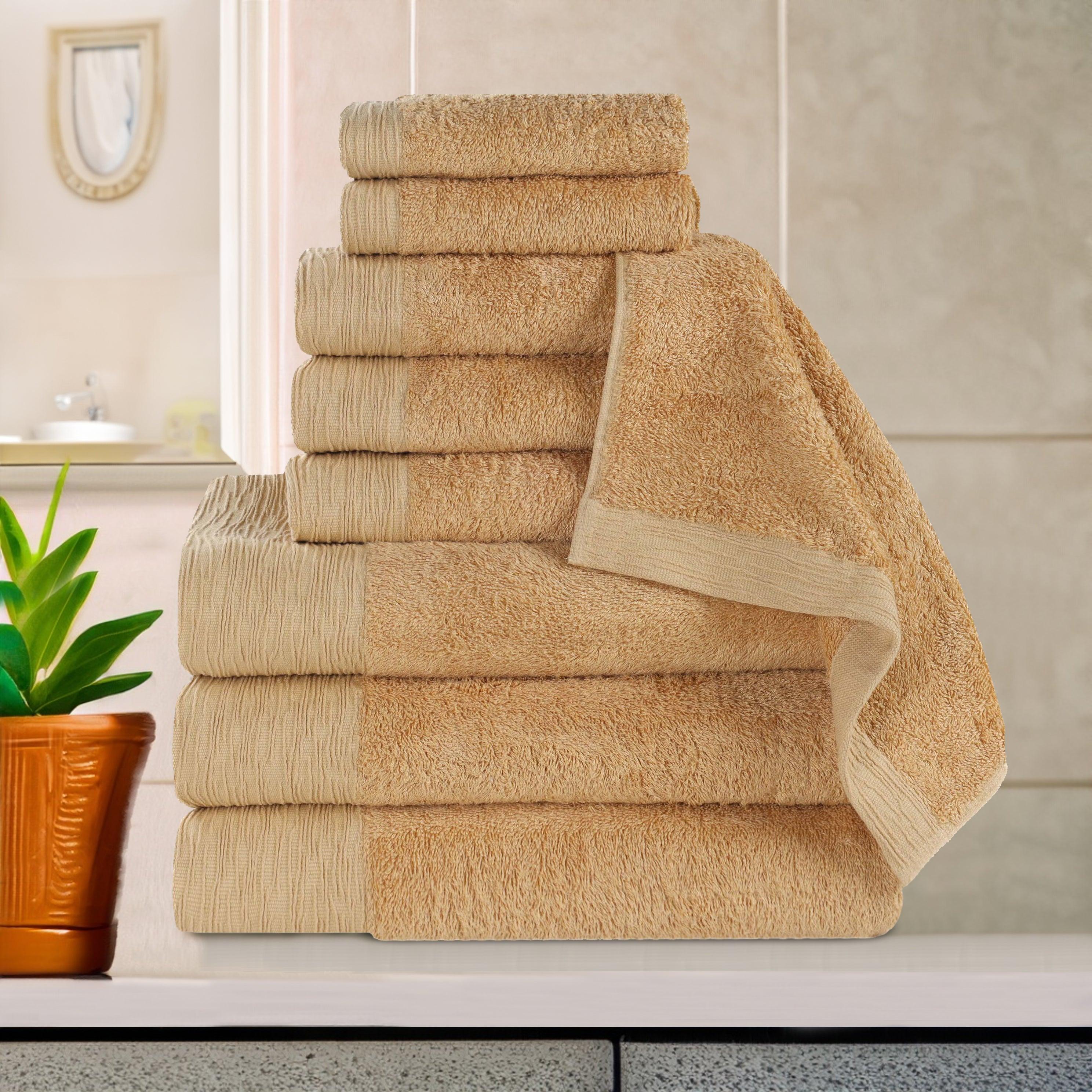 Rayon from Bamboo Eco-Friendly Fluffy Soft Solid 9 Piece Towel Set - Towel Set by Superior