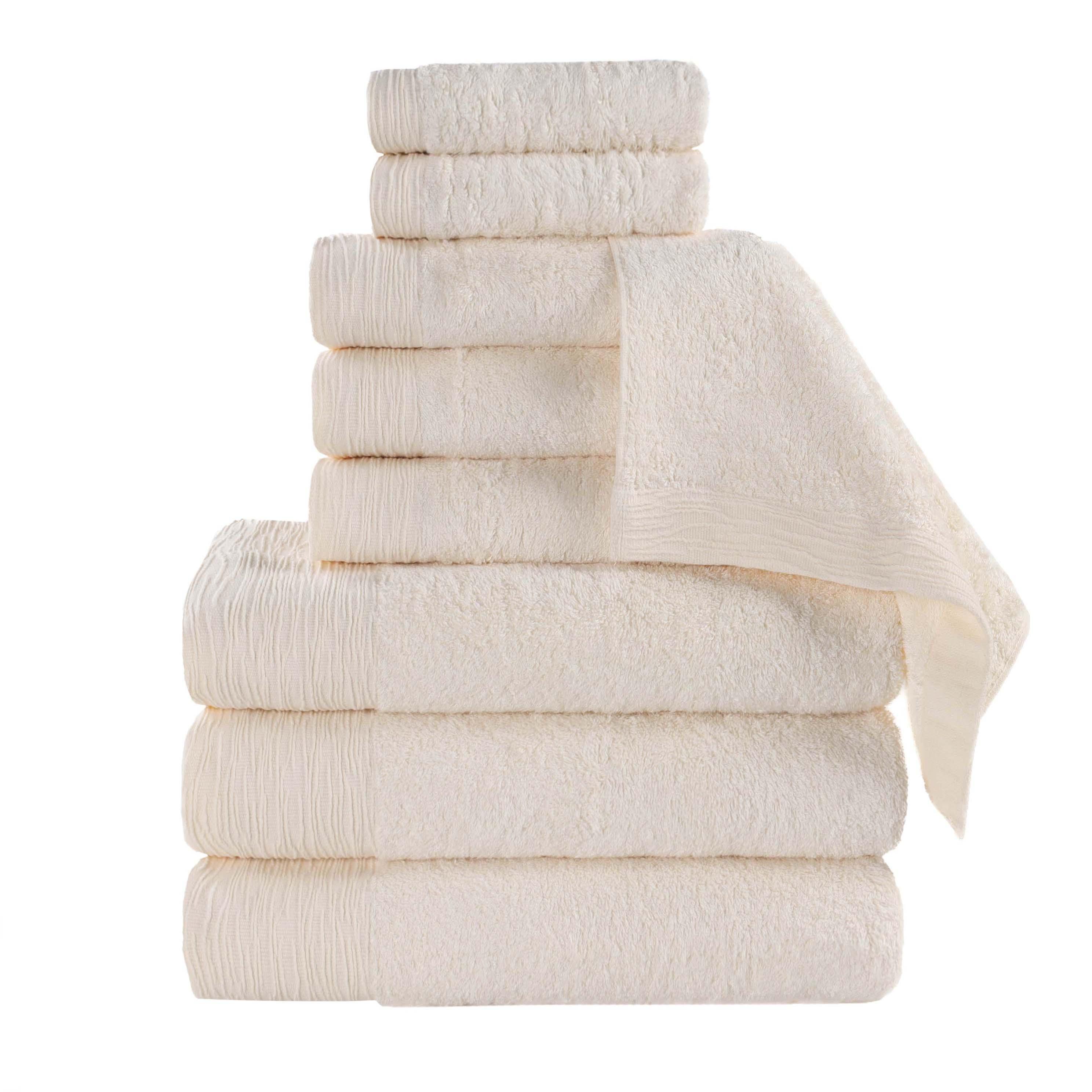 Rayon from Bamboo Eco-Friendly Fluffy Soft Solid 9 Piece Towel Set - Towel Set by Superior