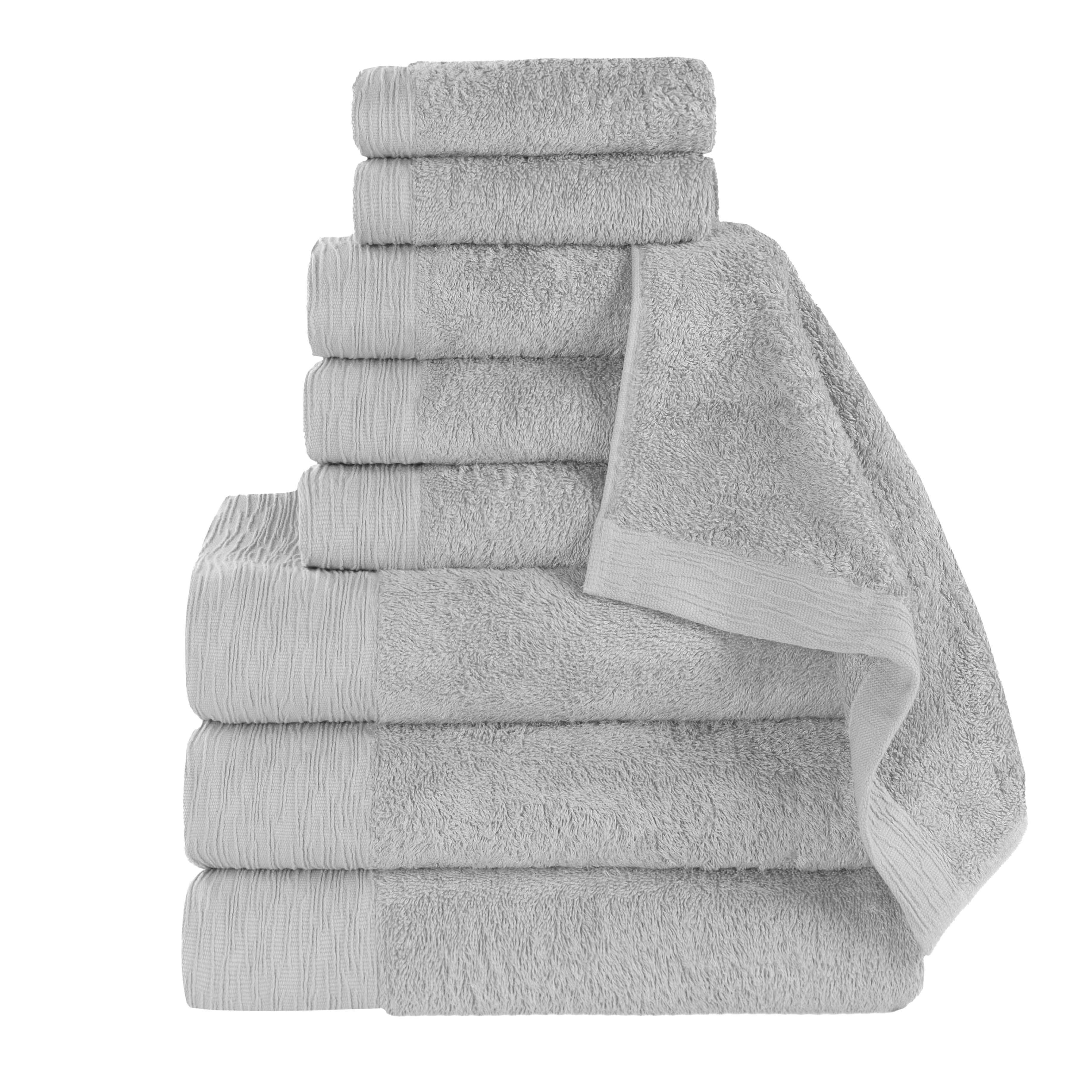 Rayon from Bamboo Eco-Friendly Fluffy Soft Solid 9 Piece Towel Set - Towel Set by Superior