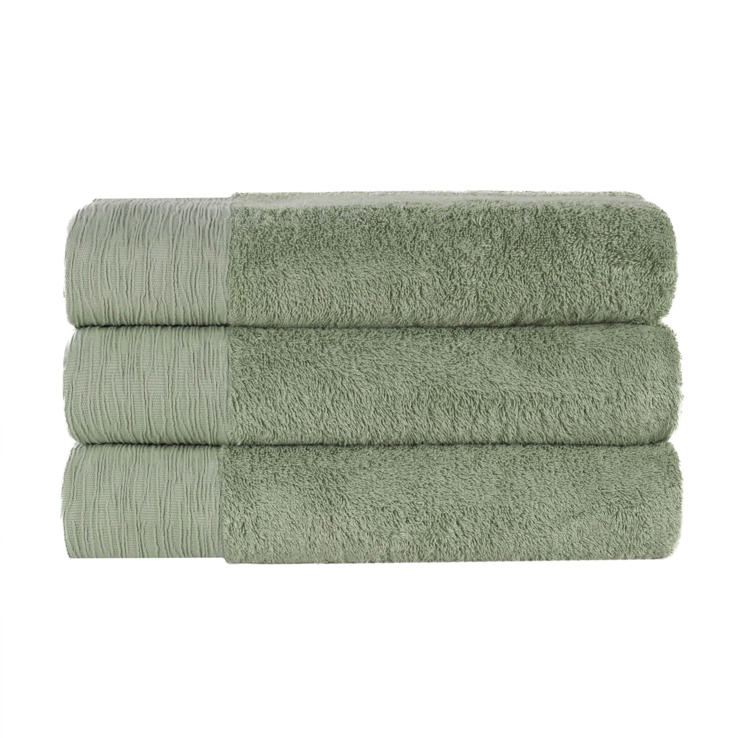 Rayon from Bamboo Eco-Friendly Fluffy Soft Solid Bath Towel Set of 3 - Bath Towel by Superior