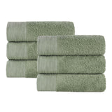 Rayon from Bamboo Eco-Friendly Fluffy Solid Hand Towel Set of 6 - Hand Towel by Superior