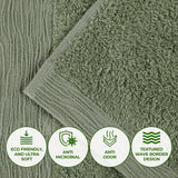 Rayon from Bamboo Eco-Friendly Fluffy Solid Hand Towel Set of 6 - Hand Towel by Superior