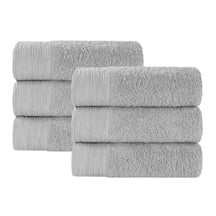 Rayon from Bamboo Eco-Friendly Fluffy Solid Hand Towel Set of 6 - Hand Towel by Superior