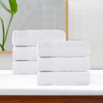 Rayon from Bamboo Eco-Friendly Fluffy Solid Hand Towel Set of 6 - Hand Towel by Superior