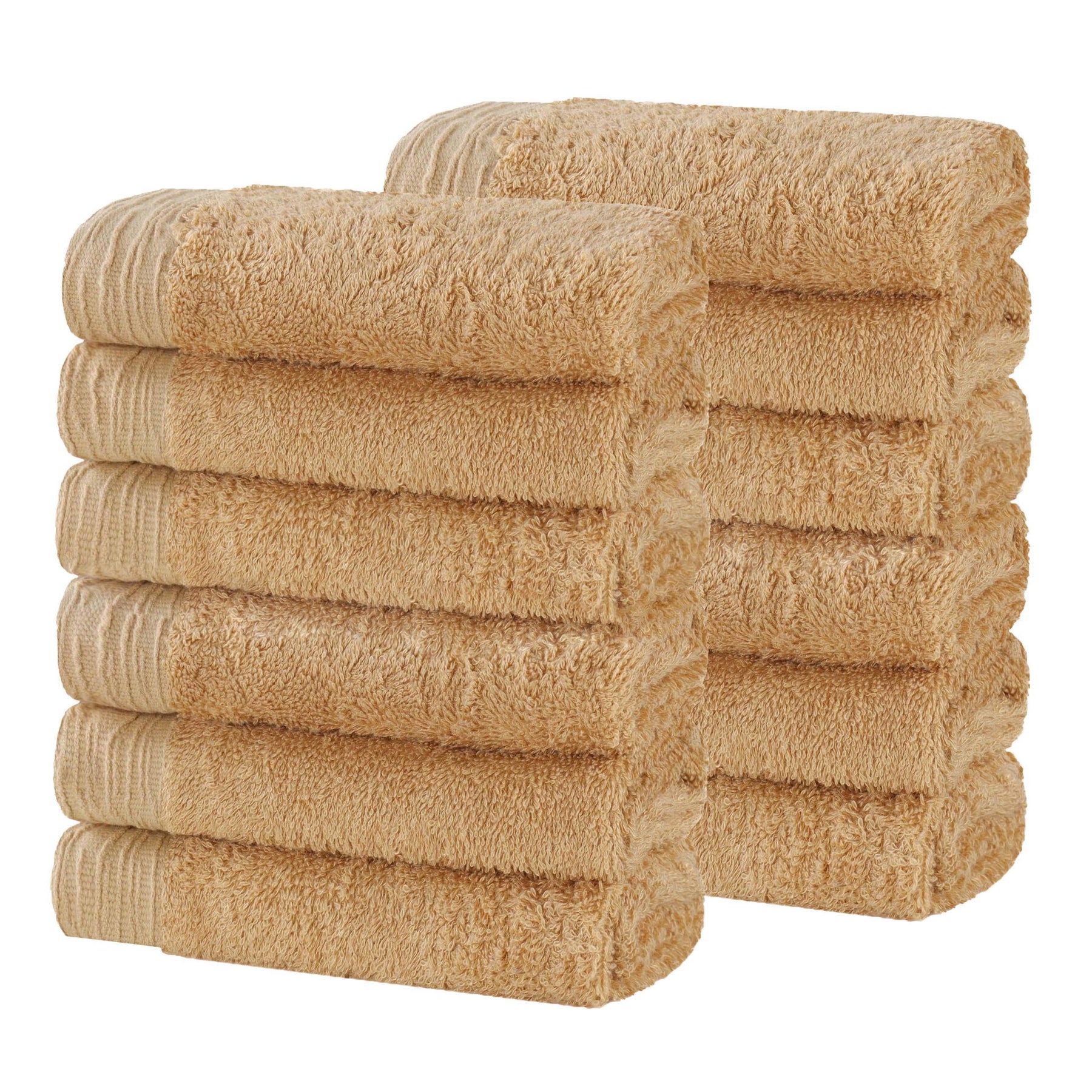 Rayon from Bamboo Eco-Friendly Solid Face Towel Washcloth Set of 12 - Face Towel by Superior