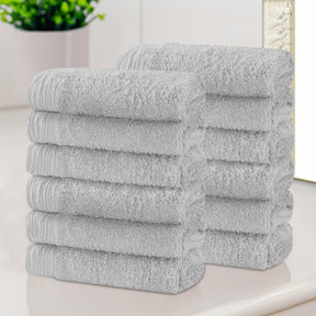 Rayon from Bamboo Eco-Friendly Solid Face Towel Washcloth Set of 12 - Face Towel by Superior