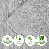 Rayon from Bamboo Eco-Friendly Solid Face Towel Washcloth Set of 12 - Face Towel by Superior