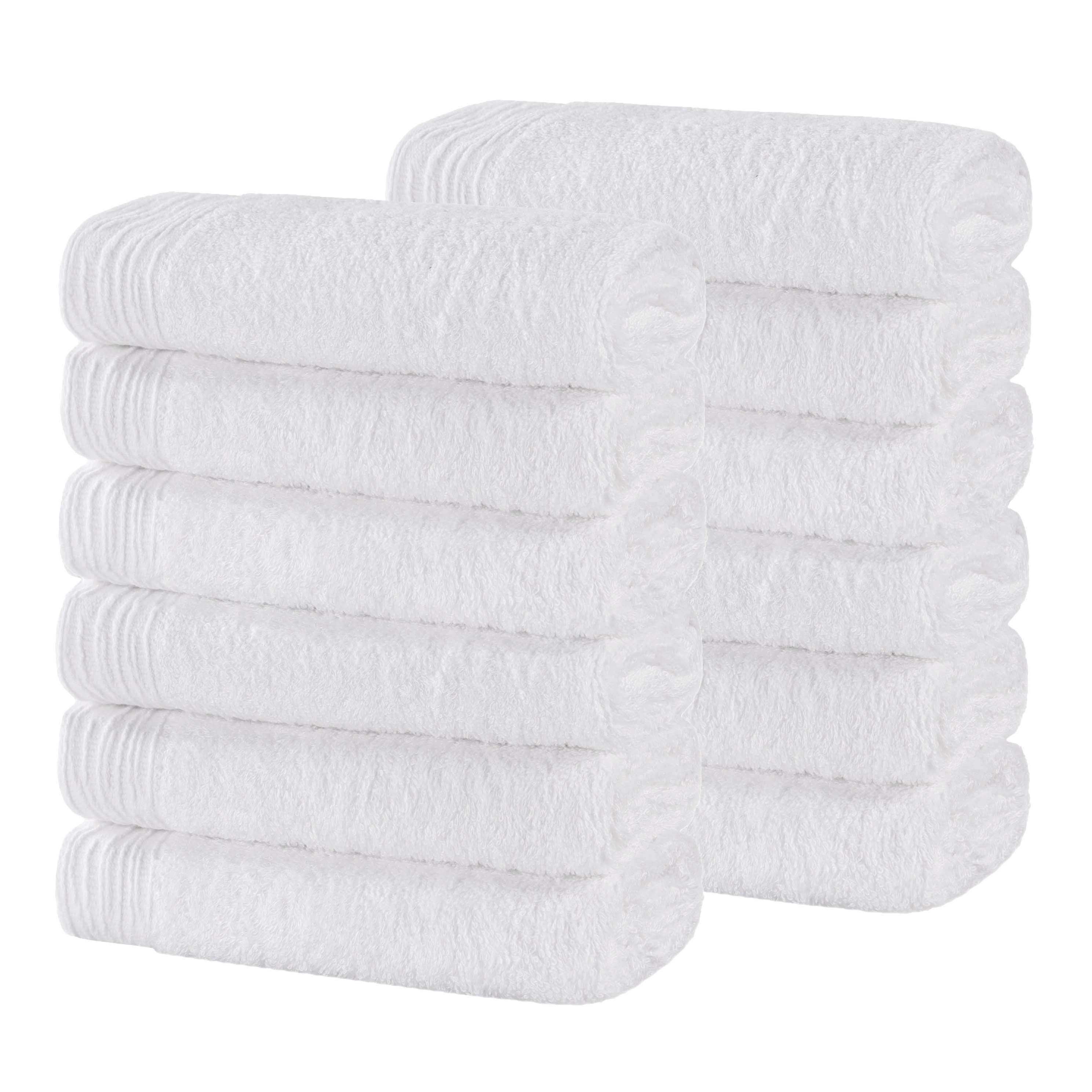 Rayon from Bamboo Eco-Friendly Solid Face Towel Washcloth Set of 12 - Face Towel by Superior