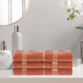 Rayon from Bamboo Ultra-Plush Heavyweight 6 Piece Hand Towel Set - Hand Towel Set by Superior