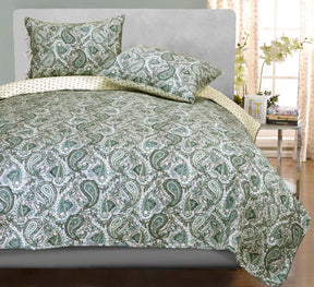 Reversible Moroccan Paisley Cotton Quilt Set - by Superior