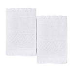 Rolla Cotton Geometric Jacquard Plush Absorbent Bath Sheet Set of 2 - Bath Sheet by Superior