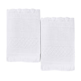 Rolla Cotton Geometric Jacquard Plush Absorbent Bath Sheet Set of 2 - Bath Sheet by Superior