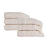 Rolla Cotton Geometric Jacquard Plush Absorbent Hand Towel Set of 6 - Hand Towel by Superior