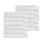 Rolla Cotton Geometric Jacquard Plush Face Towel Washcloth Set of 12 - Face Towel by Superior