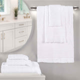 Rolla Cotton Geometric Jacquard Plush Soft Absorbent 6 Piece Towel Set - Towel Set by Superior