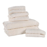 Rolla Cotton Geometric Jacquard Plush Soft Absorbent 8 Piece Towel Set - Towel Set by Superior